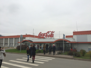 When our planned company visit to a local waste treatment plant was canceled because of force majeure, we were given a tour of a Coca-Cola plant instead.